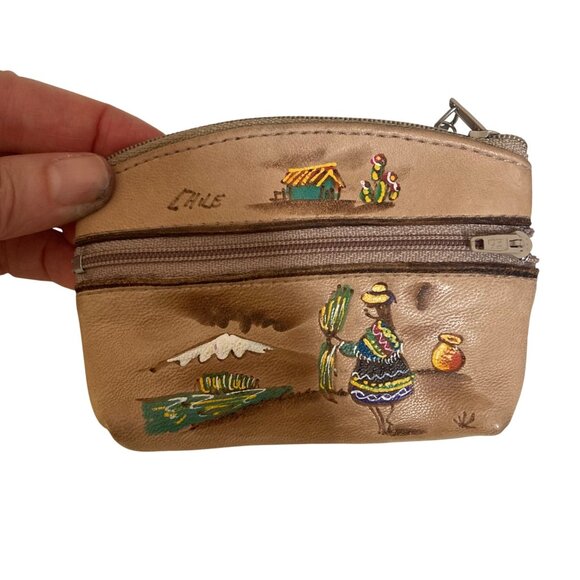 Leather Souvenir Coin Purse Collection Lot of 9 Italy Australia Ireland Chile - Picture 6 of 16